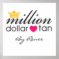 Million Dollar Tan Canvas-tecken