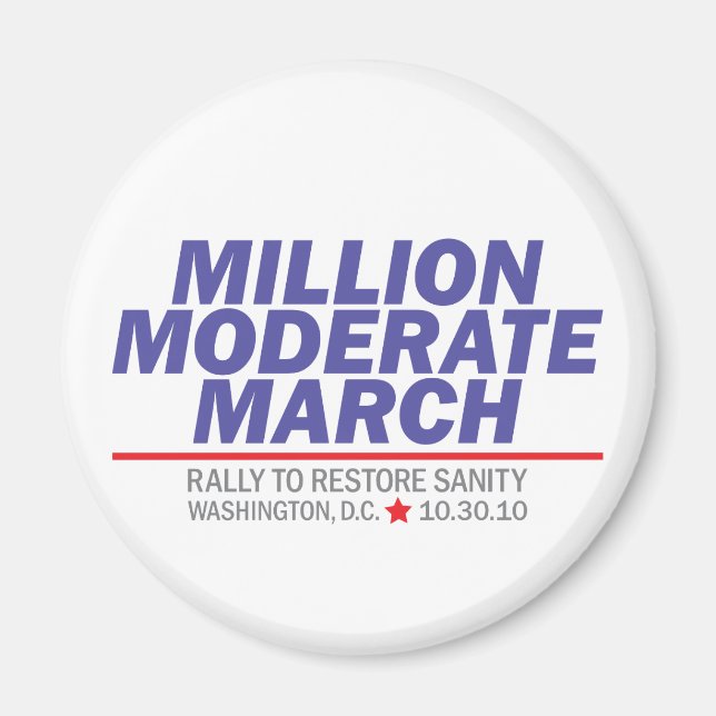 Million Moderate March Blue Stack Magnet (Framsidan)