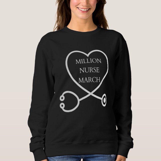 Million Nurse March T Shirt (Framsida)