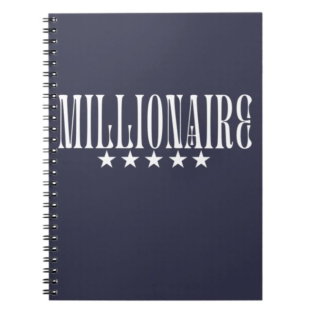 MILLIONAIRE ANTECKNINGSBOK (Framsidan)
