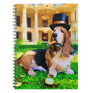 Millionaire Basset hound Spiral Notebook Anteckningsbok