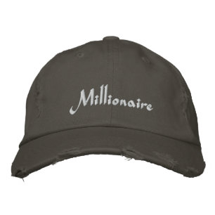 Millionaire Cap/Hat Broderad Keps