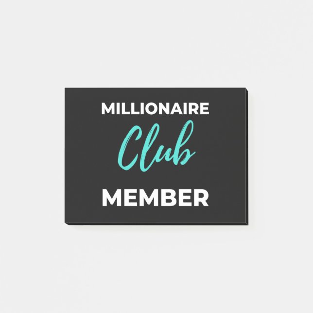 Millionaire Club Member Post-it Block (Framsida)