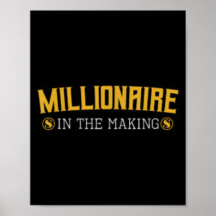Millionaire i den Skapar företagaren Hustler Mon Poster