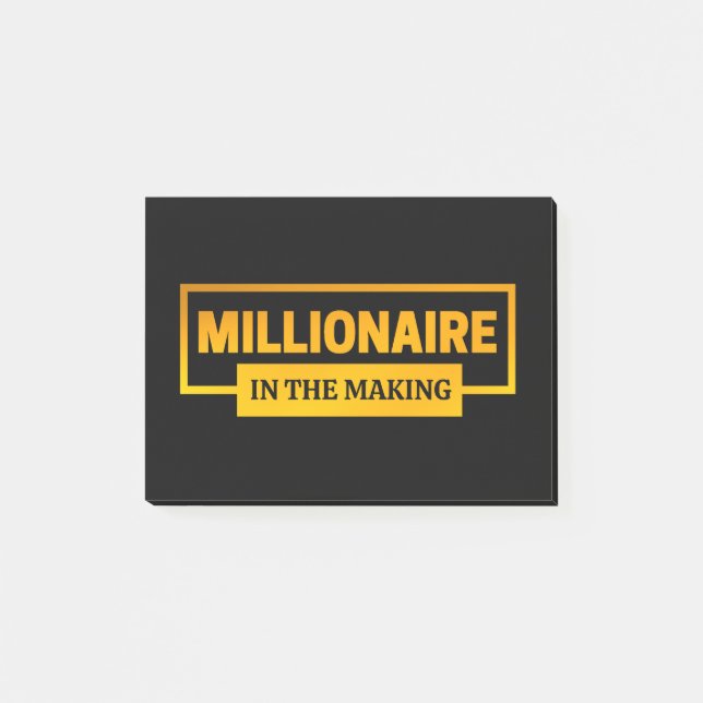 MILLIONAIRE I SKAPAR POST-IT BLOCK (Framsida)