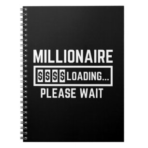 Millionaire-inläsning Vänta Anteckningsbok