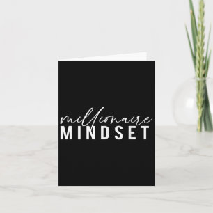 Millionaire Mindset Inspirational Mind Motivationa Kort