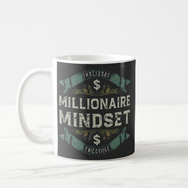 Millionaire mindset kaffemugg (Vänster)