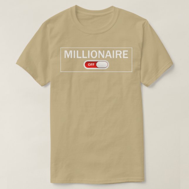 Millionaire-mindset-läge på t shirt (Design framsida)