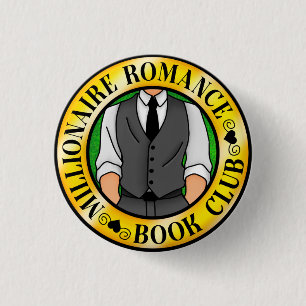 Millionaire Romantik Bok Klubb Badge Knapp