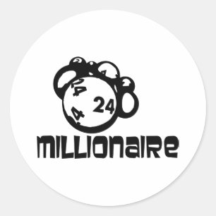 Millionaire Runt Klistermärke