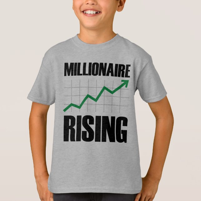 Millionaire Stigning-Kids-skjorta Tee Shirt (Framsida)