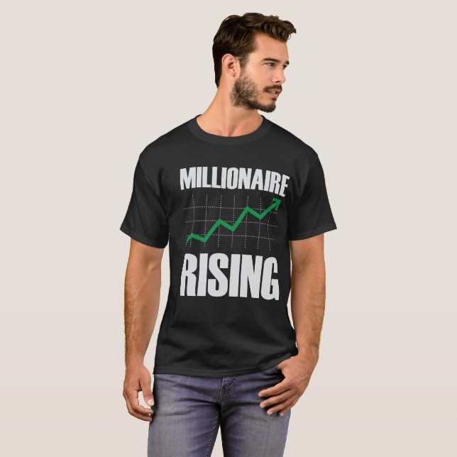 Millionaire Stigning-Manar T-shirt (Hel framsida)
