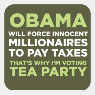 Millionaires Fyrkantigt Klistermärke