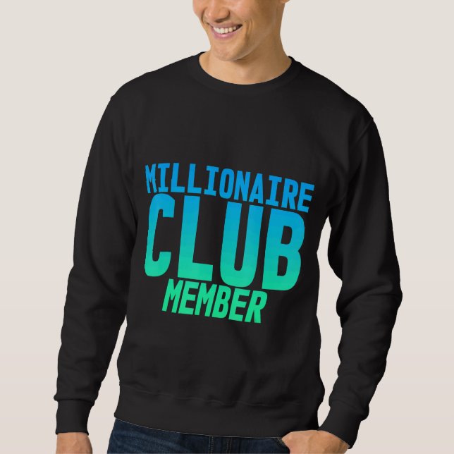 Millionaires Klubb Member Lång Ärmad Tröja (Framsida)