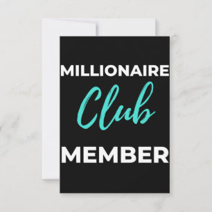 Millionaires Klubb Member Tack Kort