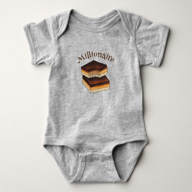 Millionaires Shortbröd Caramel Squares Slice T Shirt (Framsida)