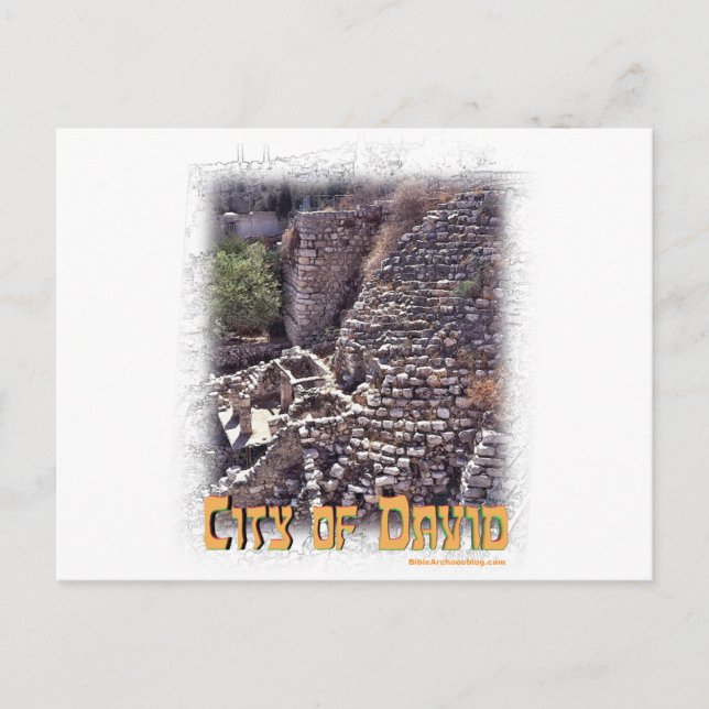 Millo i staden David, Jerusalem Vykort (Framsida)