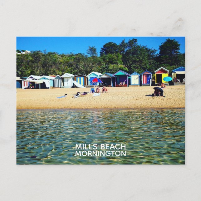 Mills Beach, Mornington Vykort (Framsida)