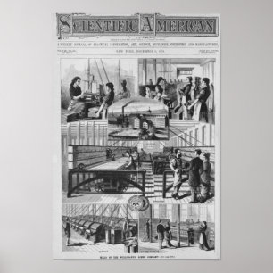 Mills of the Willimantic linen company Poster