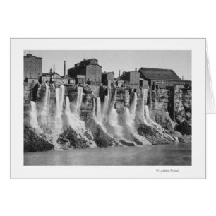 Mills på den amerikanska sidan av Niagara Falls Hälsningskort