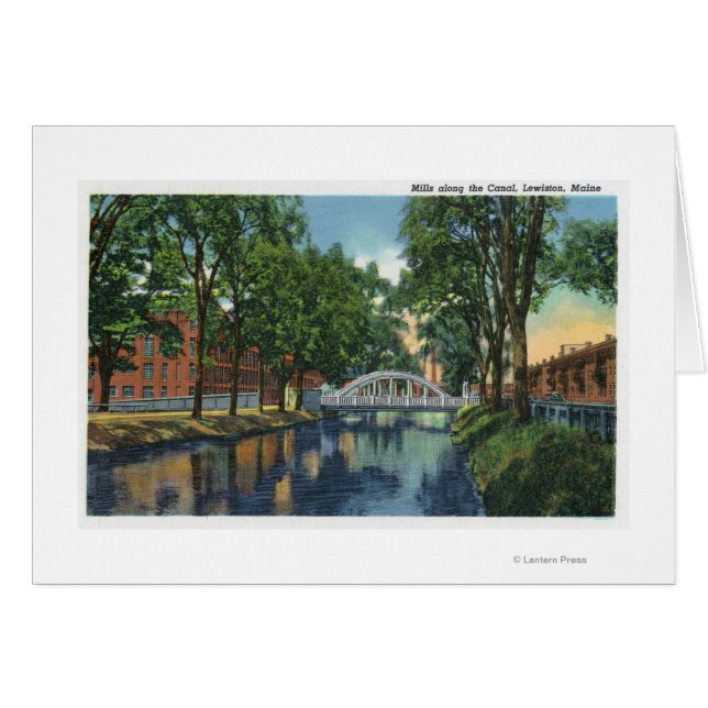 Mills vid kanalen hälsningskort (Framsidan Horizontal)