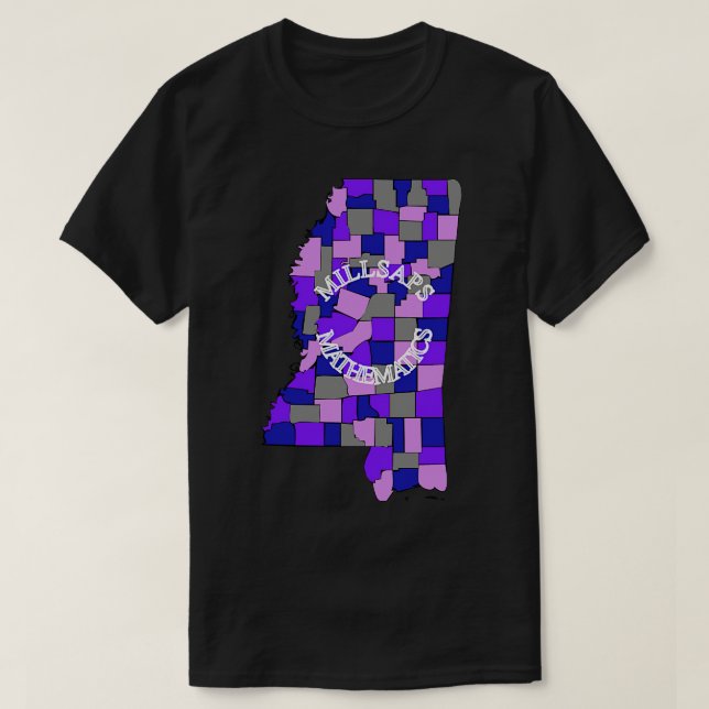 Millsaps math karta Kids T Shirt (Design framsida)