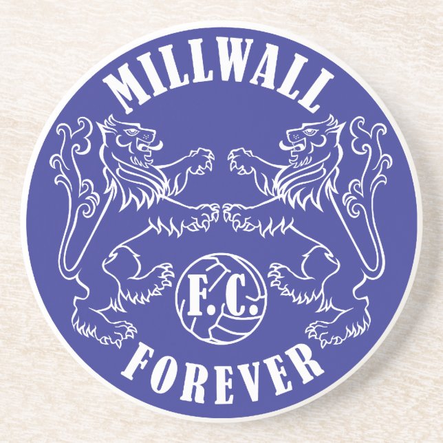 Millwall för evigt - kustfartyg underlägg sandsten (Framsidan)
