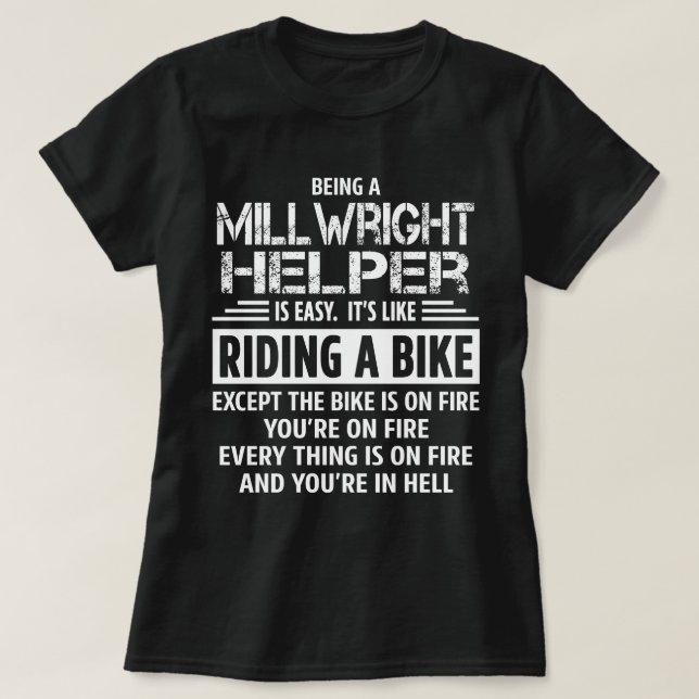 Millwright Helper T Shirt (Design framsida)
