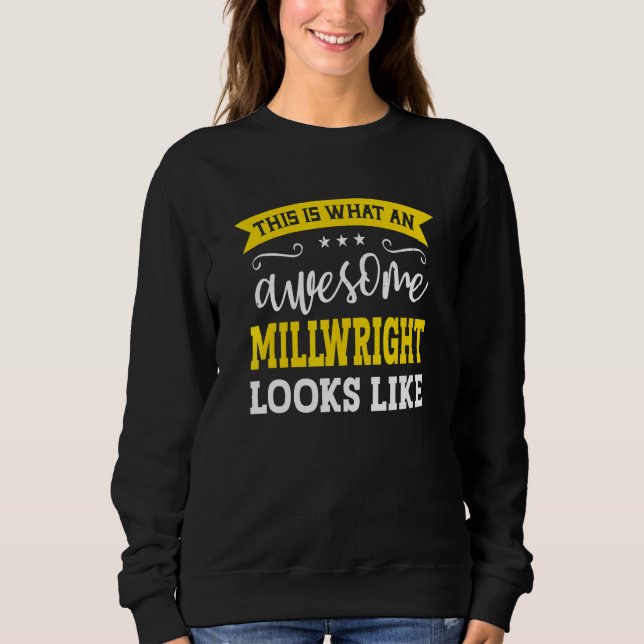 Millwright Job Title Employee Funny Worker Millwri T Shirt (Framsida)