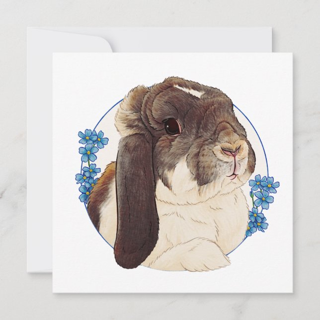 Milly Moo Bunny Kort (Framsida)