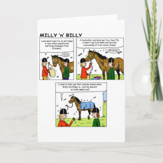 Milly och Billy 'födelsedagskort' Kort