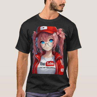 MILLY Q CHICA ANIME INFLUENCER CON ROPA DE YOUTUBE T SHIRT