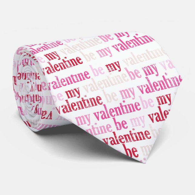 Milo Dale är min Valentine Manar Valentine Necktie Slips (Rullad)