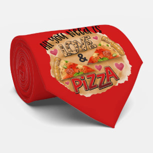 Milo Dale Du behöver bara Kärlek och Pizza Necktie Slips