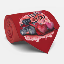 Milo Dale, jag Gräver dig Bulldozer Red Necktie Slips