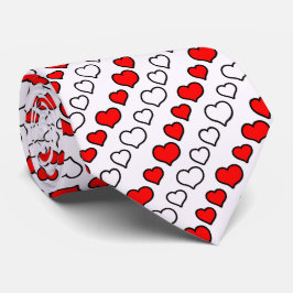 Milo Dale Red and White Hearts Manar Necktie Slips