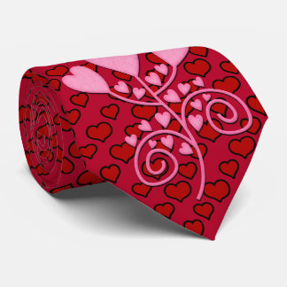Milo Dale Red på Red Hearts Rosa Manar Necktie Slips