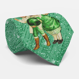 Milo Dale St Patrick Vintage Grönt Manar Tie Slips
