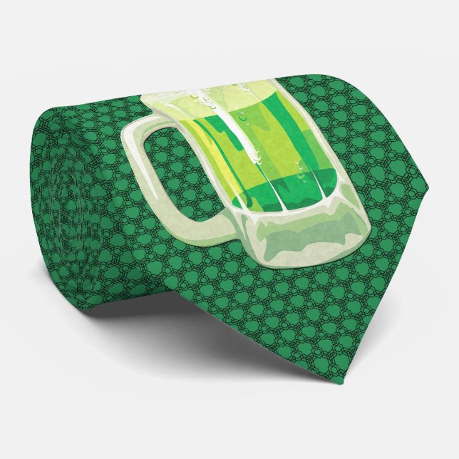 Milo Dale St Patrick's Black på Grönt Manar Tie Slips (Rullad)