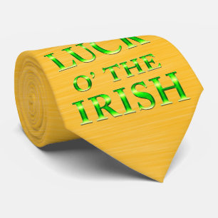 Milo Dale St Patrick's Guld Gult Irish Manar Tie Slips
