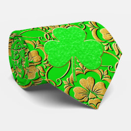 Milo Dale St Patrick's Shamrock Grönt Manar Tie Slips