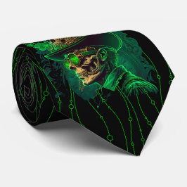 Milo Dale St Patrick's Skeleton Grönt Manar Tie Slips