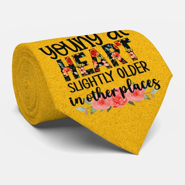 Milo Dale Young at Heart Gult Manar Necktie Slips (Rullad)