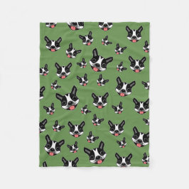 Milo den Boston terrieren Fleecefilt