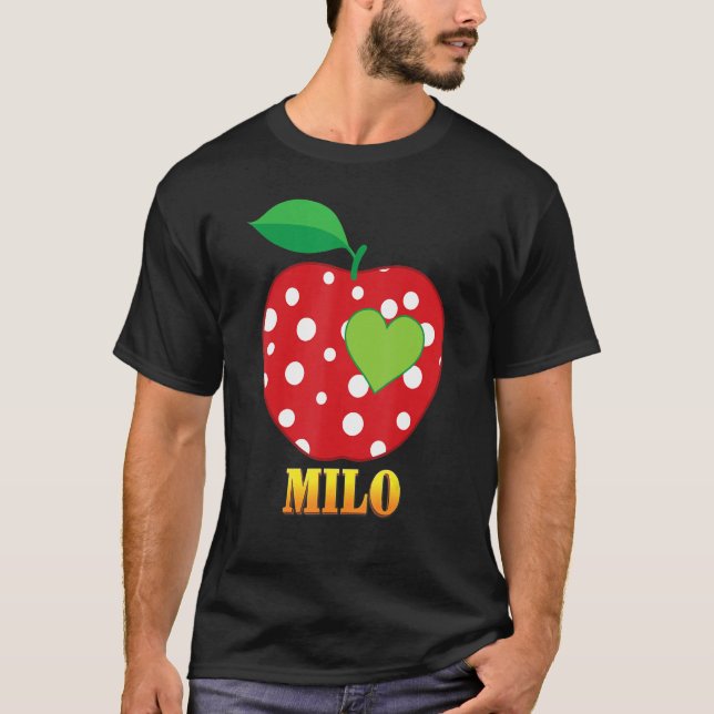 Milo Kärlek School Back to school Boy Kid Student  T Shirt (Framsida)