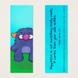 Milo, med citat, lyckokort litet visitkort