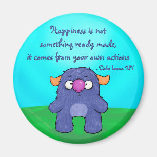 Milo monster, w/quote magnet