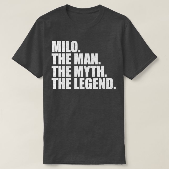 Milo Namn Milo som gav namn T Shirt (Design framsida)
