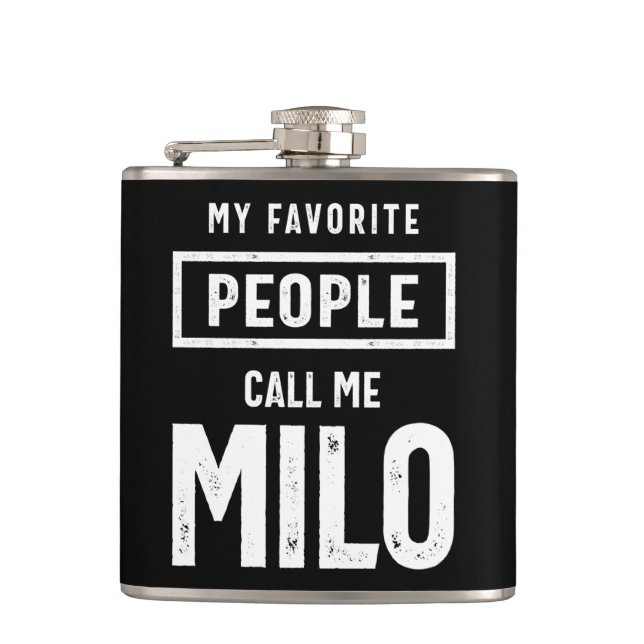 Milo Personlig Namn Birthday Gift Fickplunta (Framsidan)